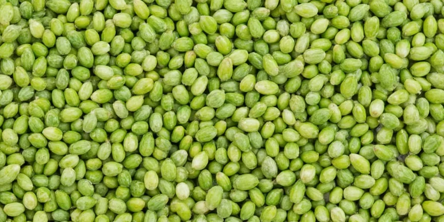 Glass jar of celery seeds with label