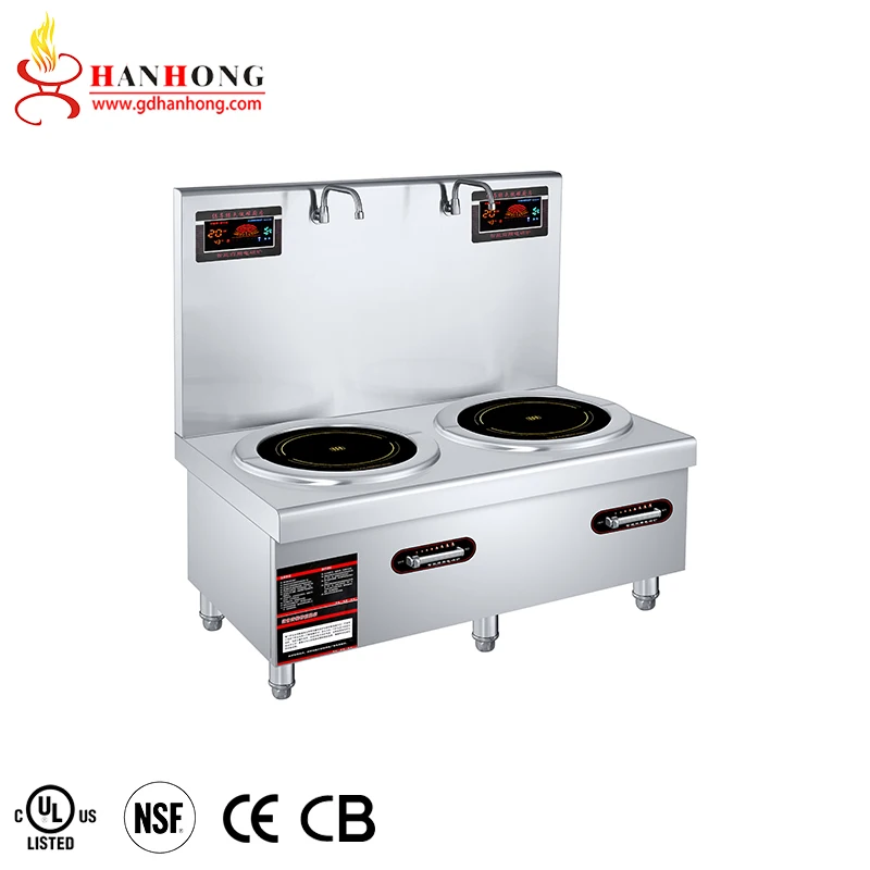 Kitchen Appliances Commercial Induction Cooker 15kw 2 Burner Induction Cooker Cooking Equipment