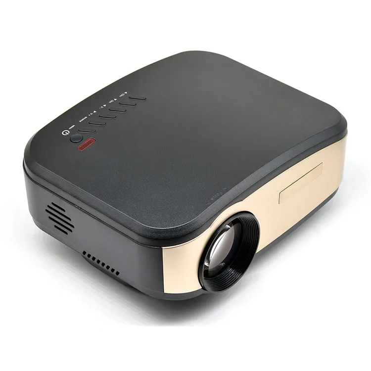 

Cheerlux Mini wifi projector C6 video projector with 1500 lumens 1080p supported HD projector, Black / white / gray