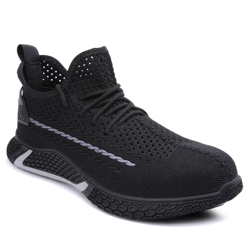 

2020 hot sale anti smashing steel toe safety shoes breathable fashionable work safety shoes men