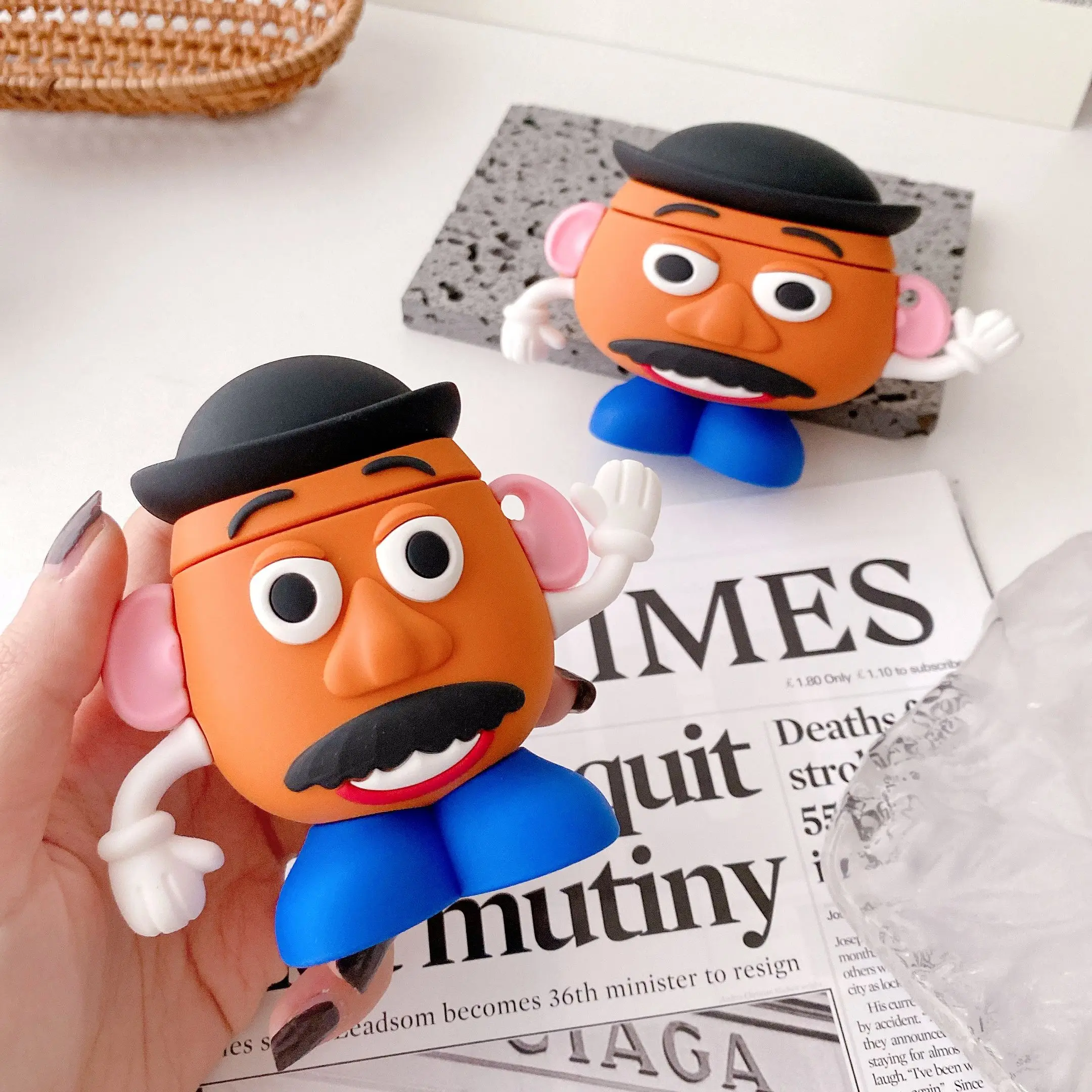 

3D Cute Cartoon Characters Designs Mr Potato Cover For Airpod Regular For Apple Airpods Pro 1 2 3 Case