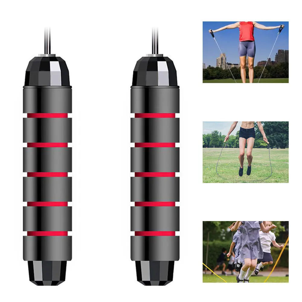 

Custom Wholesale Adjustable Jump Rope Corde A Sauter Workout Skipping Rope Plastic PVC Steel Wire Speed Heavy Weight Skip Rope