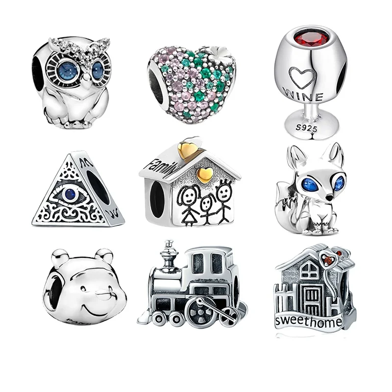 

2021 New S925 Sterling Silver Charm DIY Bead Pendant is Suitable Original Pandora Bracelet Jewelry Gift For Women