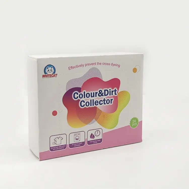 

Innovative product prevent the dye color transfer easy to use color grabber sheets, White