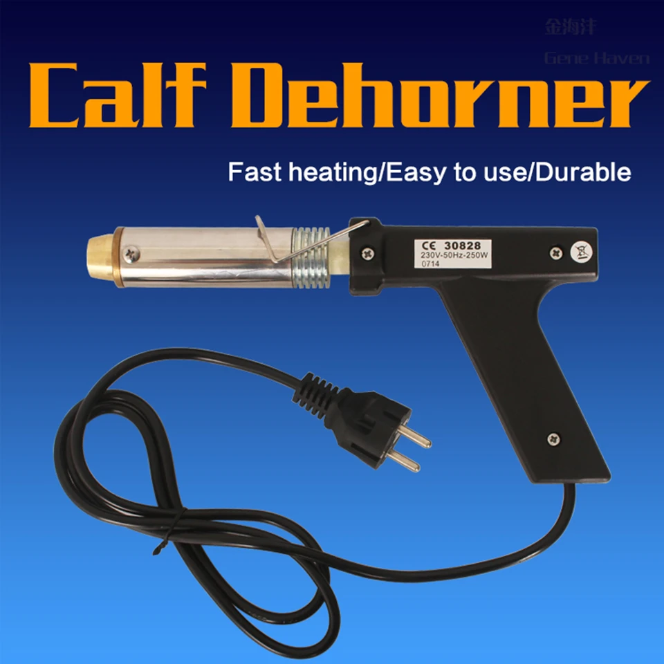 Fast Heating Electric Cauterizing Iron Dehorner Debudder Sheep Goat Calves Horns 