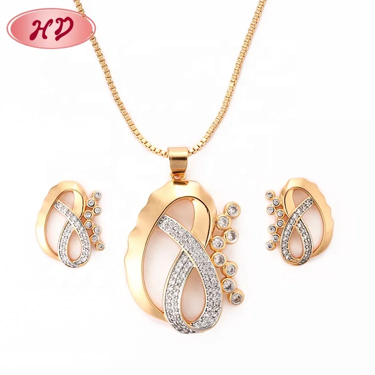 

Dubai Jewelry Sets Gold Plated Necklace Expensive Ear Rings and Necklaces Sets Guangzhou Fashion Jewelry In China