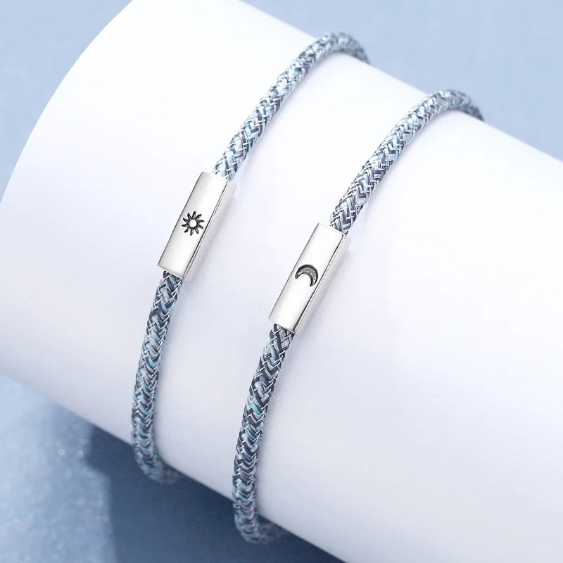 

Magnetic Sun and Moon Lover Valentine's Day bracelet For Couple 2pcs/set KIB054, As the pictures