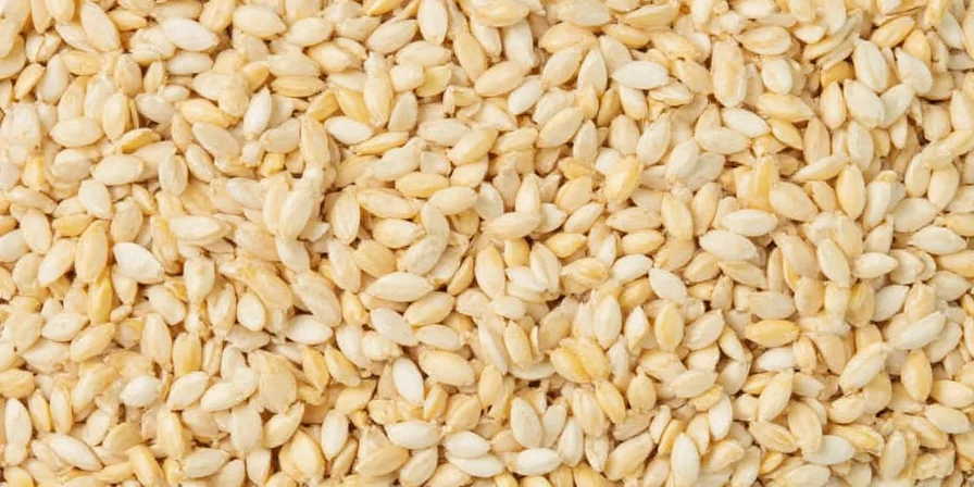 Ancient pottery with sesame seeds