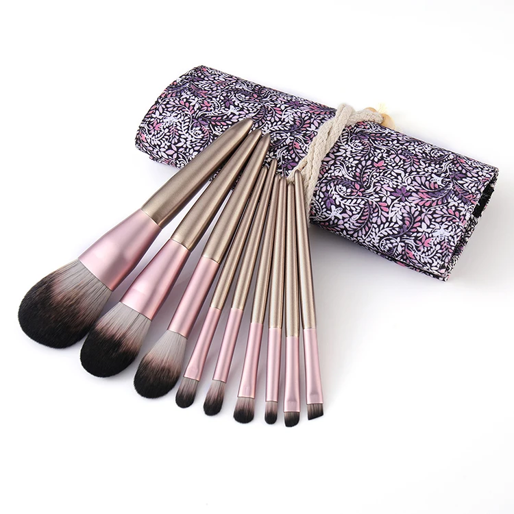 

9 Pcs Small Pudding Makeup Brush Sets Small Grape Honey Powder Eyeshadow Brush