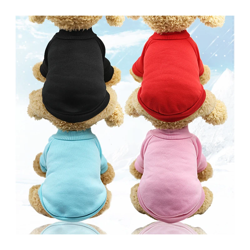 

Amazon hot sale wholesale puppy blank dog sweater cute teddy cat pet clothes