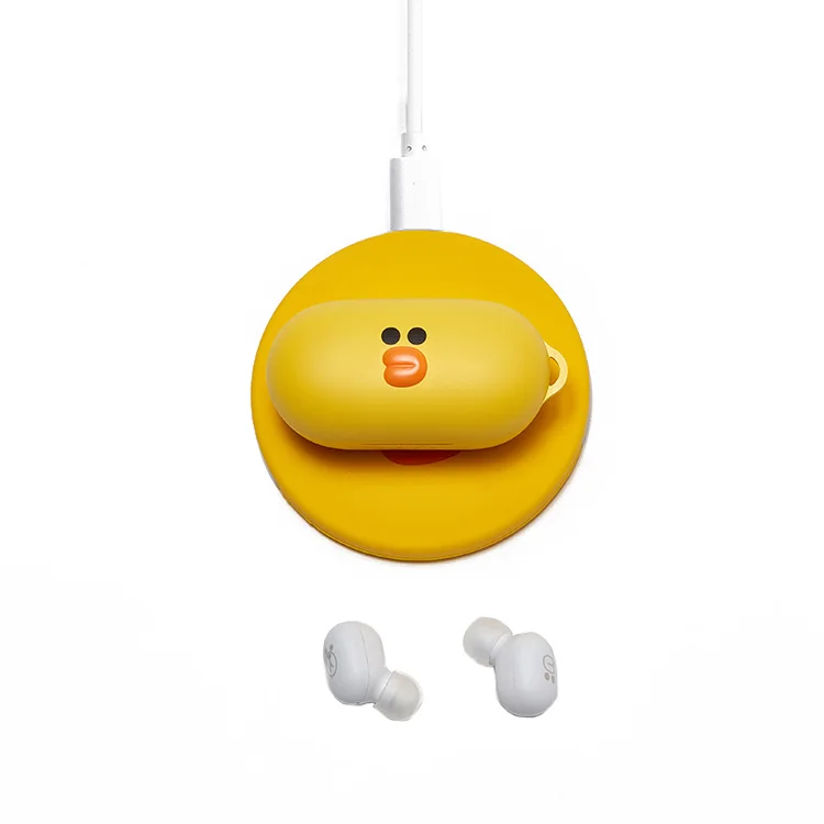 

line friends mini tws earbuds wireless BT 5.0 earphone price, Black
