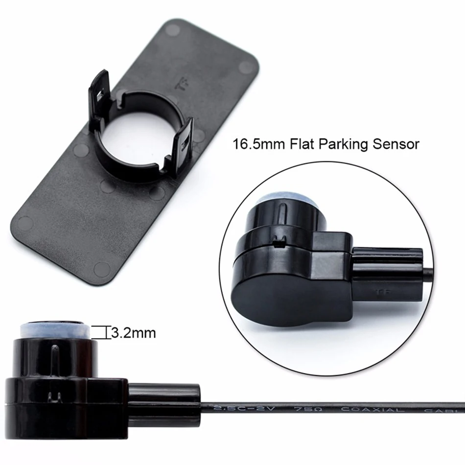 4 16mm plano oculto vehículo de estacionamiento Adjustab posterior inversión de Sensores Alarma Zumbador