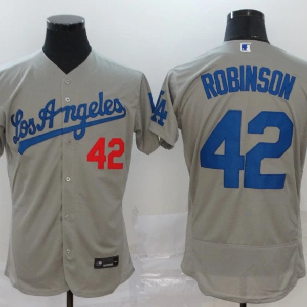 

China factory wholesale customizeLosAngeles city dod gers nk edition stitched dod gers Elite 42 Jackie Robinson baseball jersey