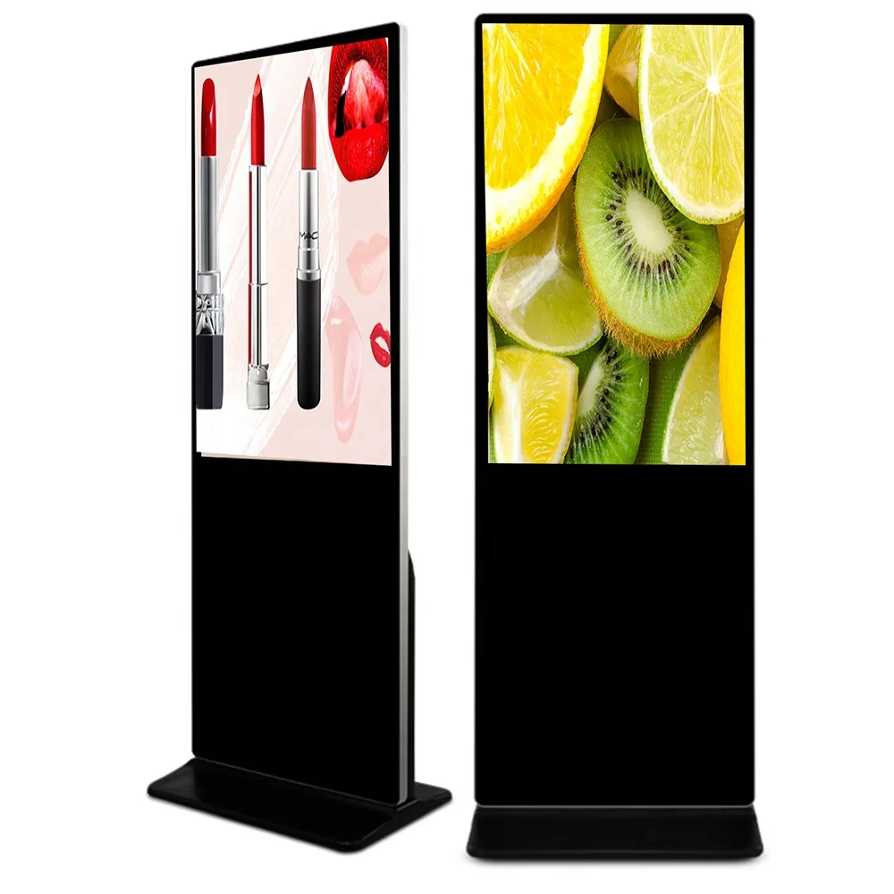 

49'' 65'' interactive Kiosk Screen Vertical Touch TV Floor Standing Indoor Digital Signage LCD Display Screen stand touchscreen