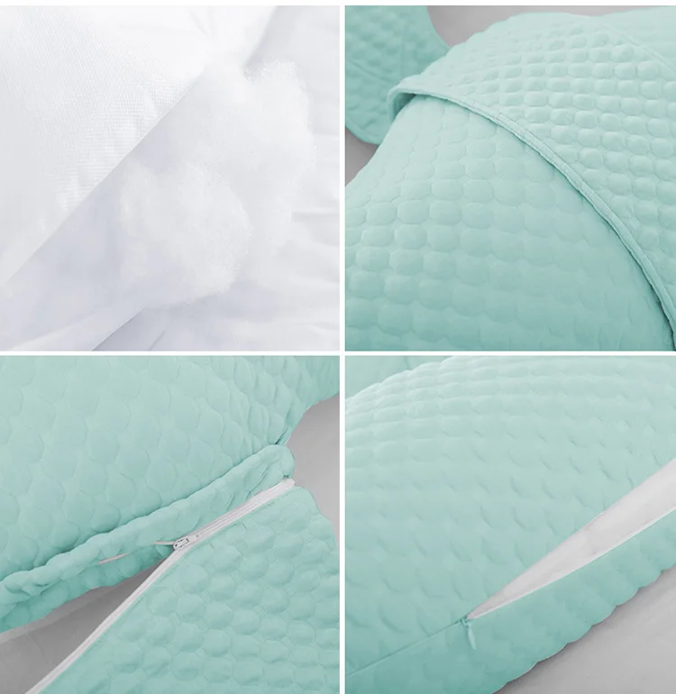 Custom U Shaped 3D Air Mesh Bamboo Comfort Maternity Nursing Full Body Baby Massage Pregnancy Pillow