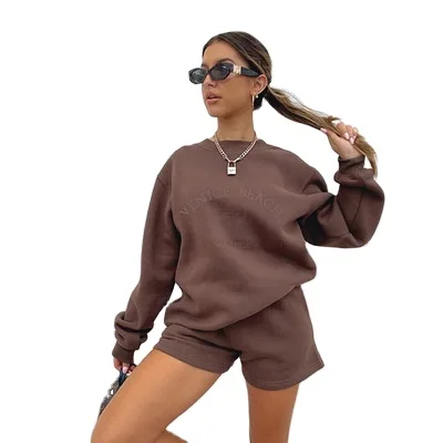 

New Luxury High Quality Fabric Customized Autumn Warm Hoodie Set, Custom colors
