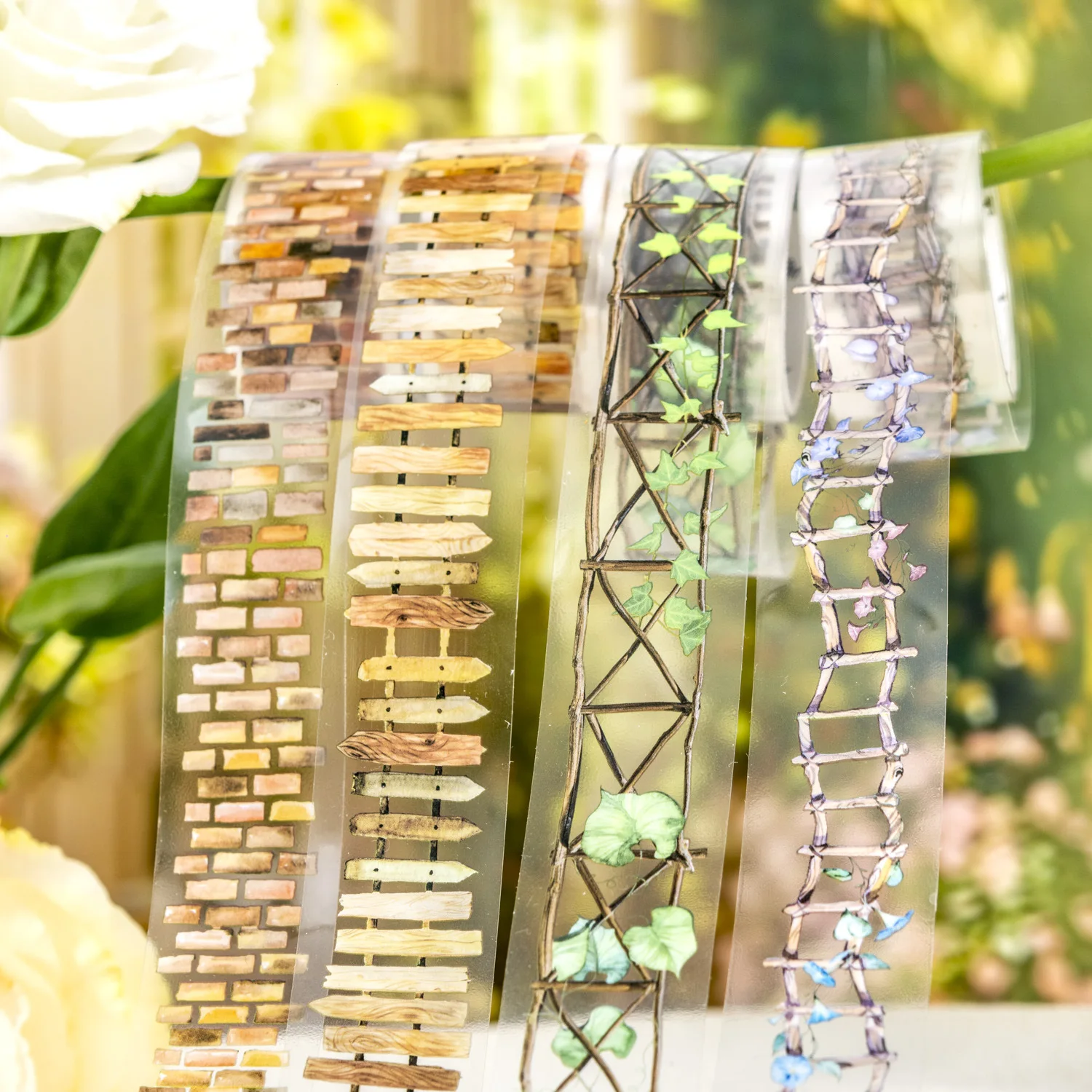 1Roll Tape Garden Path Series Landscaping Handbook DIY Material Decorative Recycled Stickers