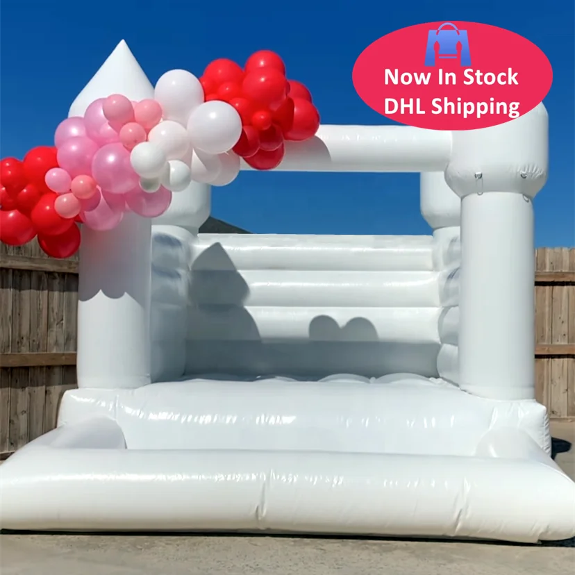 

Outdoor Rental Inflatable White Bounce Combo House Inflatable Wedding Bouncy Castle White Bounce Houde Ball Pit For Kids, Customized color