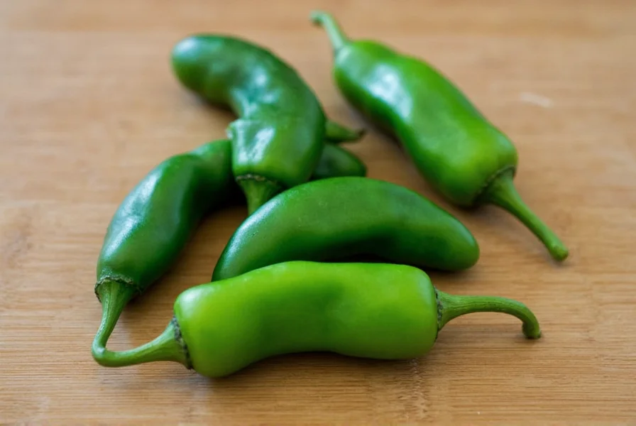 Roasted Small Green Chili Pepper