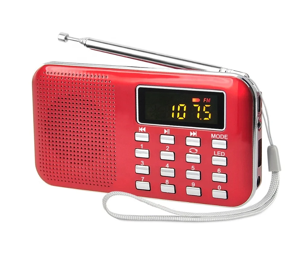 

L-218 high quality digital fm radio portable usb speaker mini radio with tf card gift promotion, Red,blue,black,white,golden