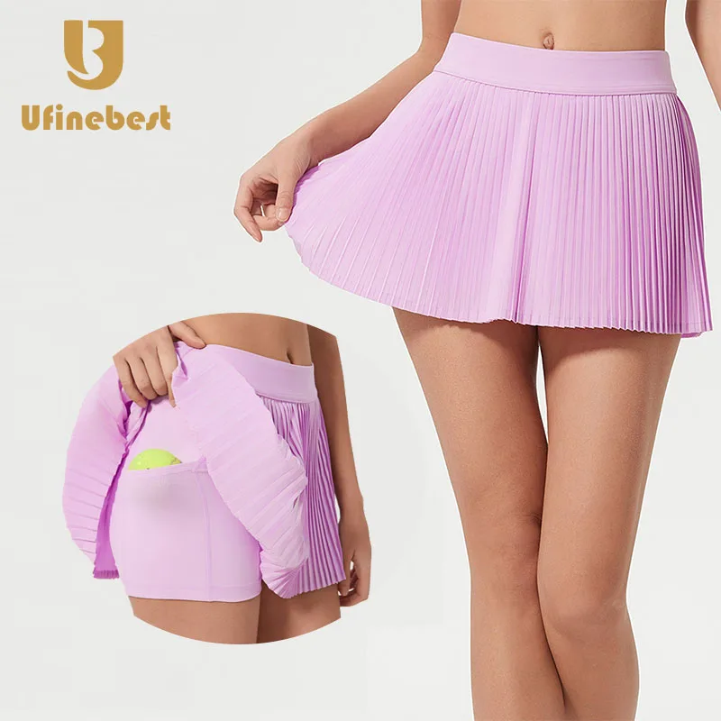 2 1 Cool Fabric Mini Golf Running Skirt Pleated Design