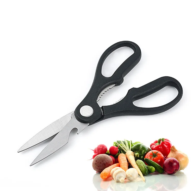 

Factory direct sales Household multifunction scissors Hot kitchen scissors, Black