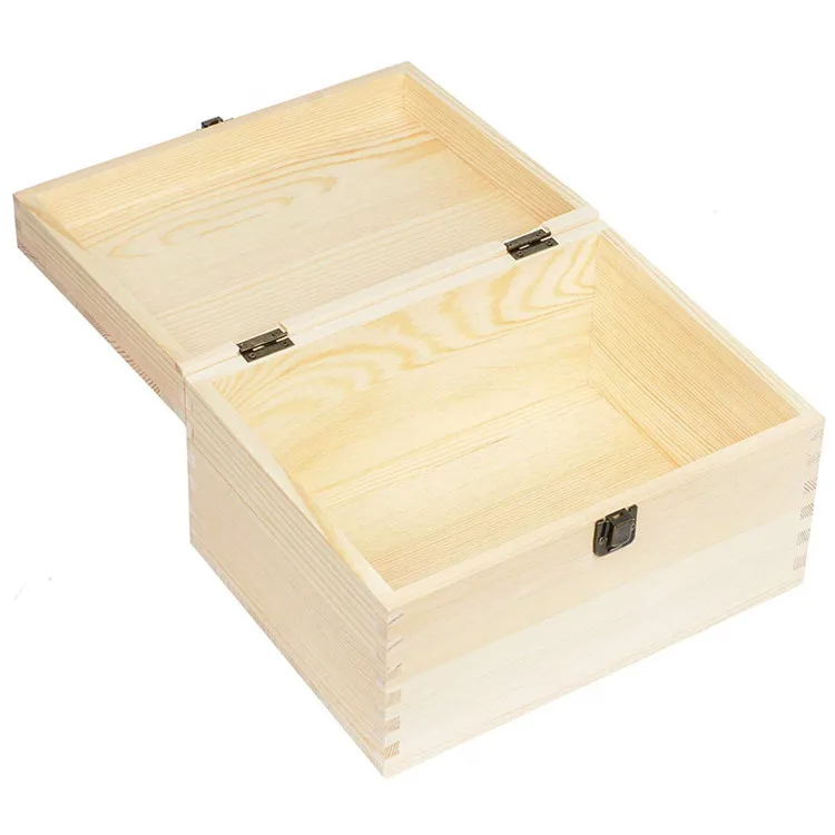 Decorative Kitchen Keepsake Craft Wooden Crates Cheap Unfinished With