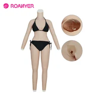 

Roanyer C cup body suits with arms silicone breast forms shemal whole silicone boobs for crossdresser transgender