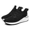 2019 Wholesale New Design Lace-Up black and white Mens Sports Casual Sneaker Custom Shoes