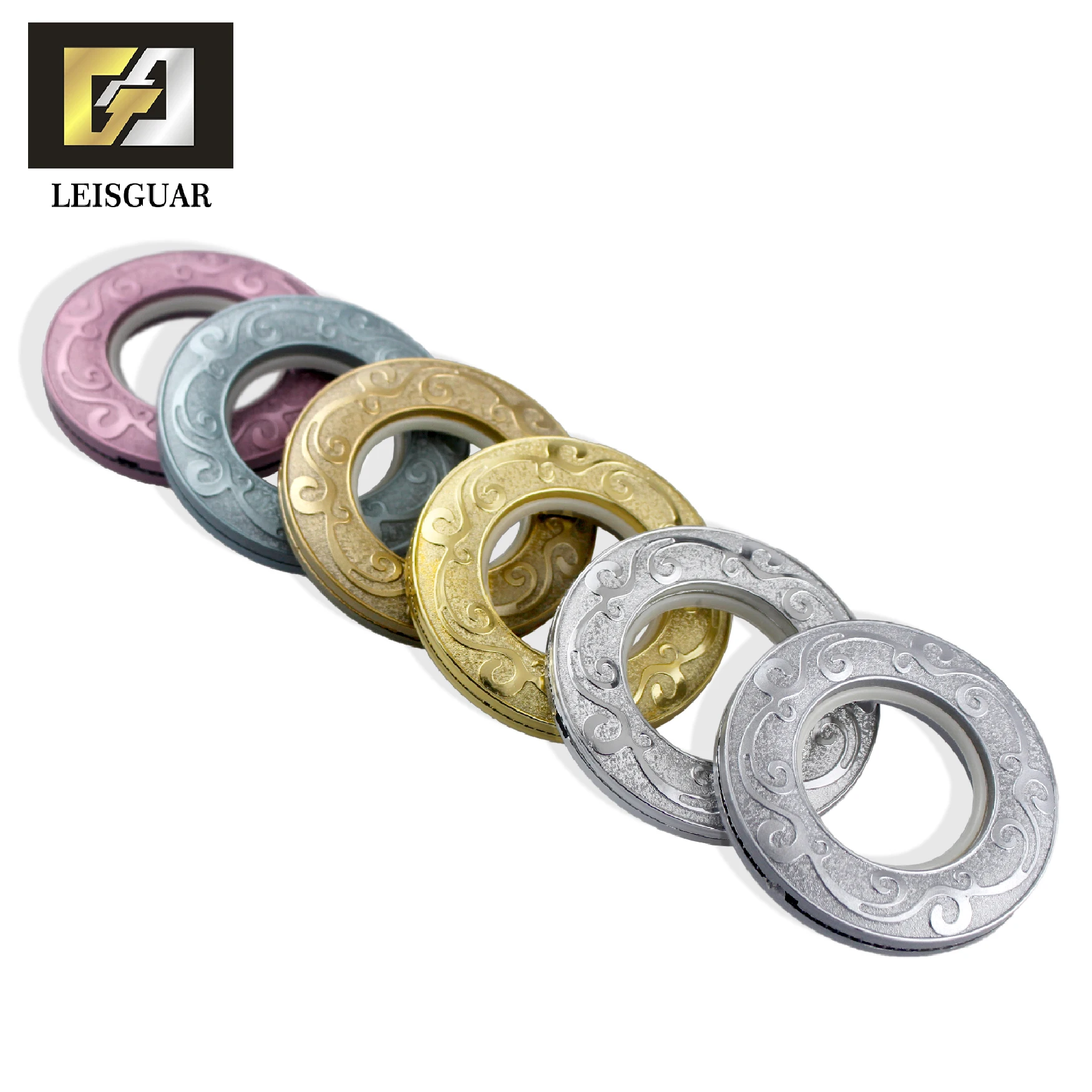 

2019 New XianYun Curtain Ring Accessory Wholesale Window Curtain Ring Eyelet, Silver,golden,brown, silver, as reqired