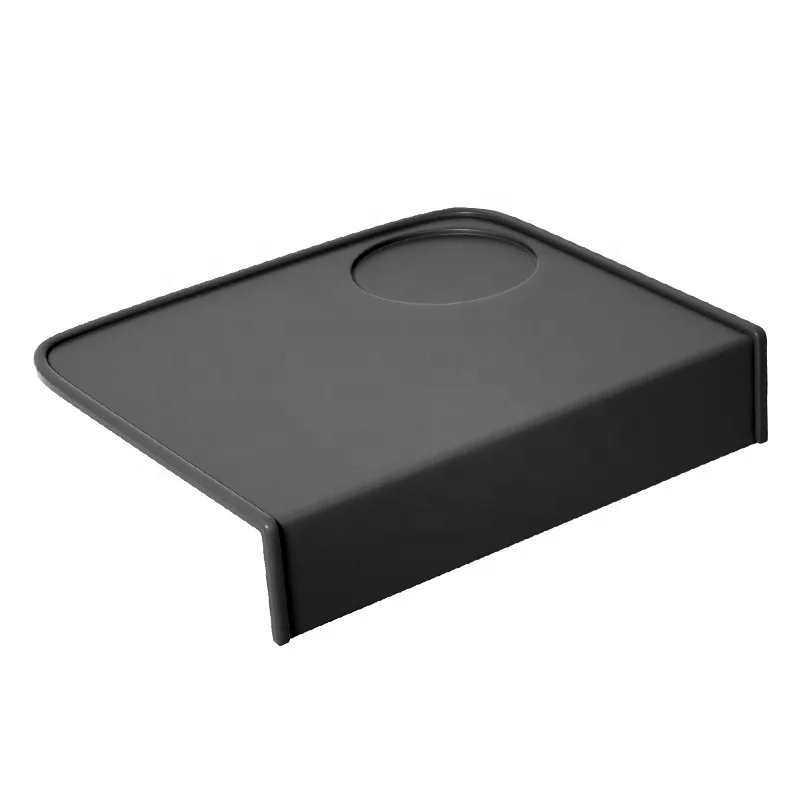 

Amazon hot selling non-slip silicone corner tamping pad espresso tamper mat for Baristas, Black