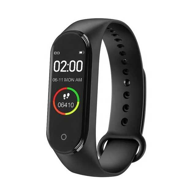 

Fashion M4 watch heart rate blood pressure health bracelets, usb charger hand adjustable Fitness Trackers Smart bracelet
