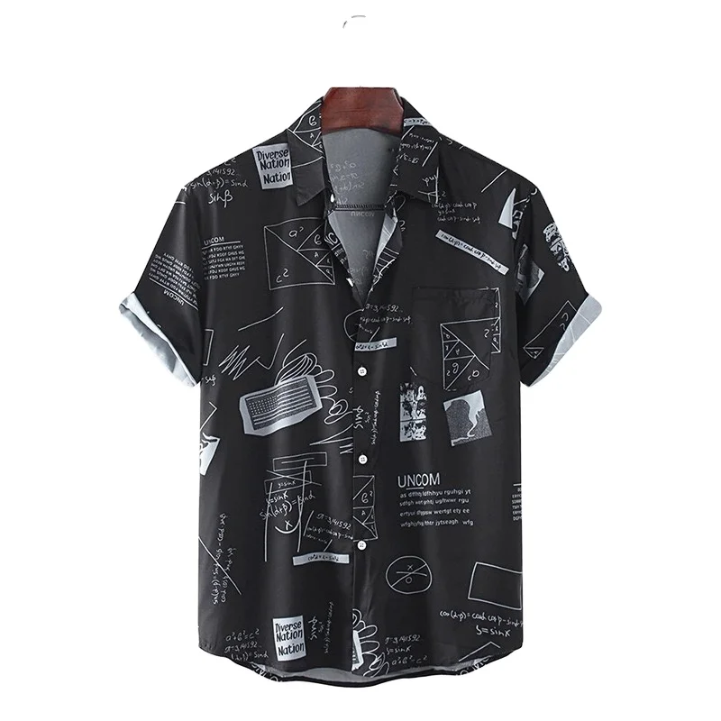

Quality Wholesale Round Neck Custom Men's Hawaiian Shirts
