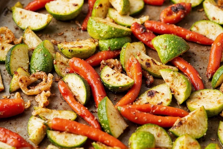 Roasted veggies with seasoning