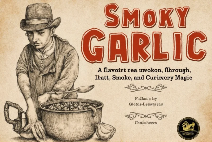 Grilled food with smoky garlic