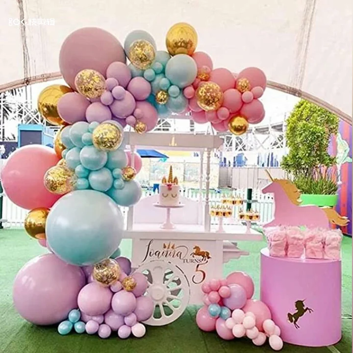 Arco Iris Garland Arco Kit Macaron Globos Para Magico Bebe Ducha Helado Fiesta De Cumpleanos De Dia De Los Ninos Buy Kit De Arco De Guirnalda De Globos Azul Y Blanco Kit