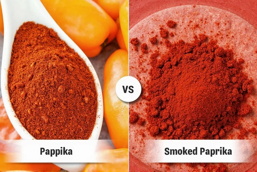 difference between paprika and smoked paprika