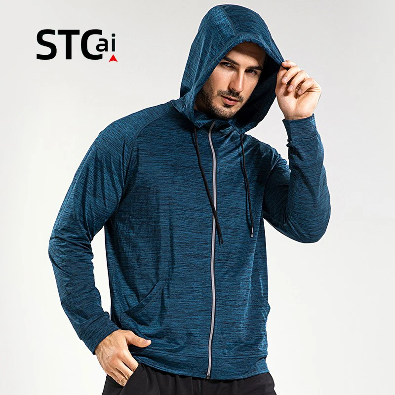 

2021 cross-border sportswear running gym jacket Hoodie Long Sleeve Top sports and leisure ZIP shirt