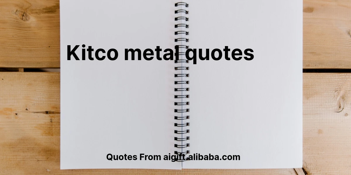 kitco metal quotes