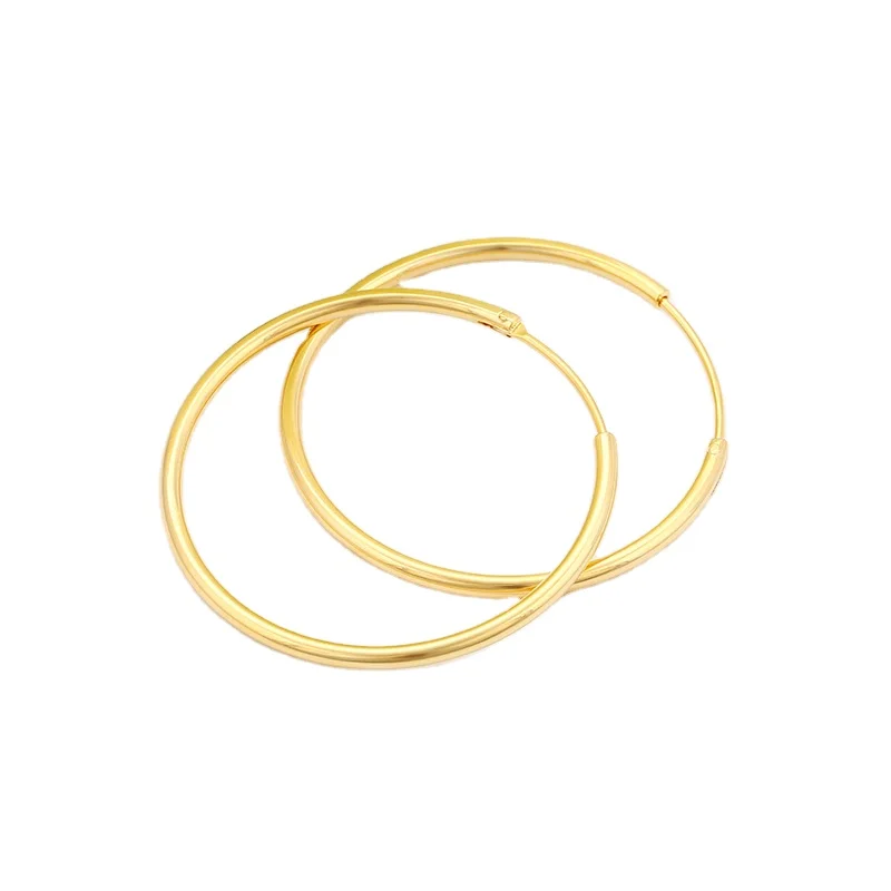 

Xuping gold 24K simple elegant desgin earrings for women
