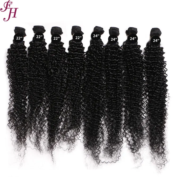 

FH Vendor Stock Cuticle Aligned Hair Eight Pieces Original Raw India Human Hair Weave Hair Bundle For One Package