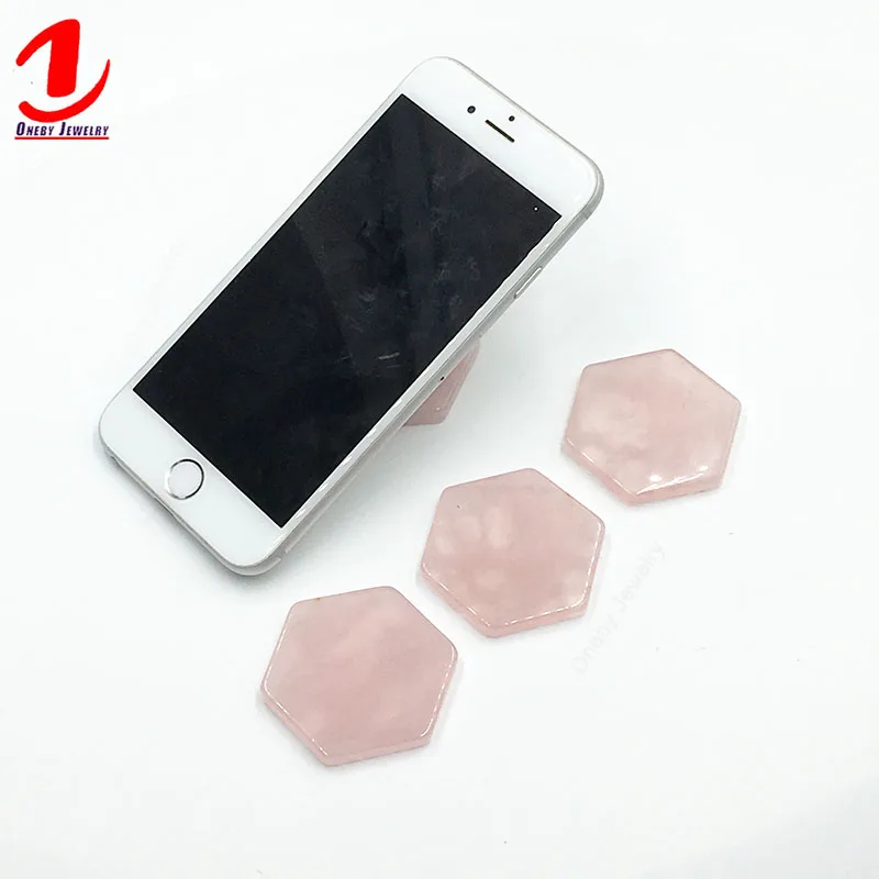 

Cute Collapsible Wholesale Rose Quartz Cell Phone Holder Finger Grip Phone Holder Stand Expand Customize