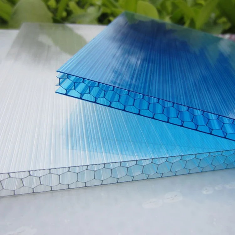 Double Walls Transparent Polycarbonate Plastic Raw Material Sheet Price Buy Polycarbonate