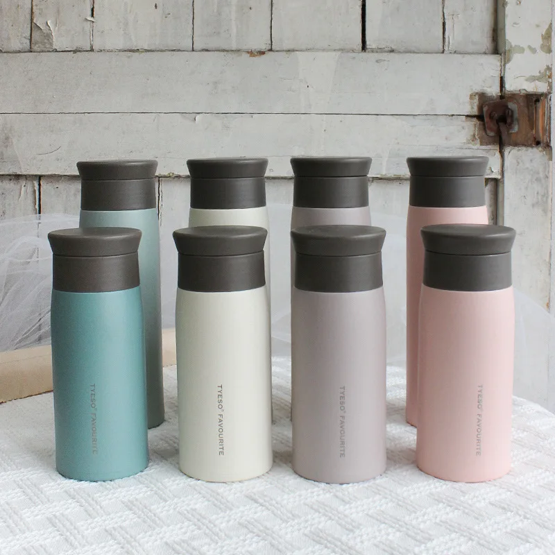 

Feiyou 350ml/500ml Stainless Steel water bottle double layer Insulated Vacuum Flask thermos mug for office lady, As pictures showing