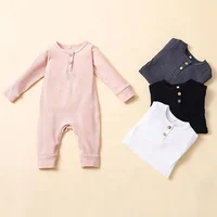 

baby newborn kids romper white jumpsuit long sleeve spring cotton baby clothes