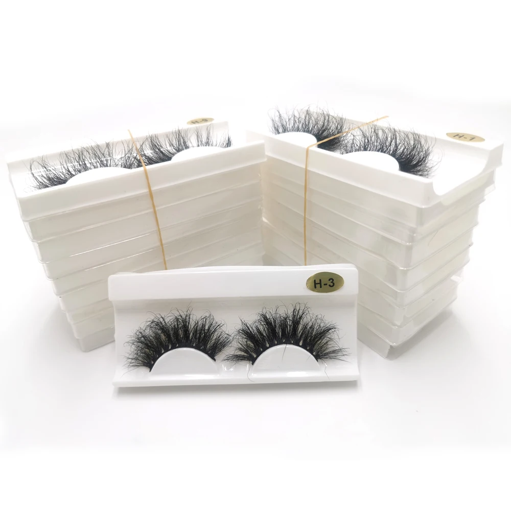

25mm Mink Lashes High Quality Factory Price Wholesale Natural False 3d Mink Eyelashes Vendor