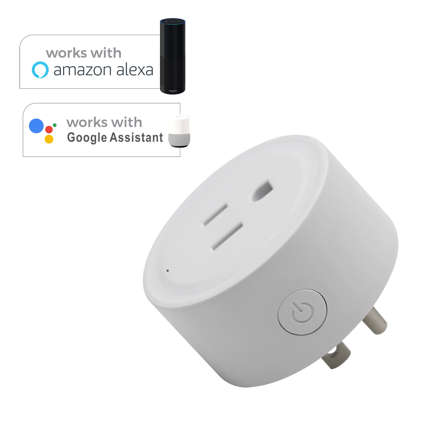 Wireless Mini Socket Tuya Smart WIFI Plug Work With Google Home Alexa