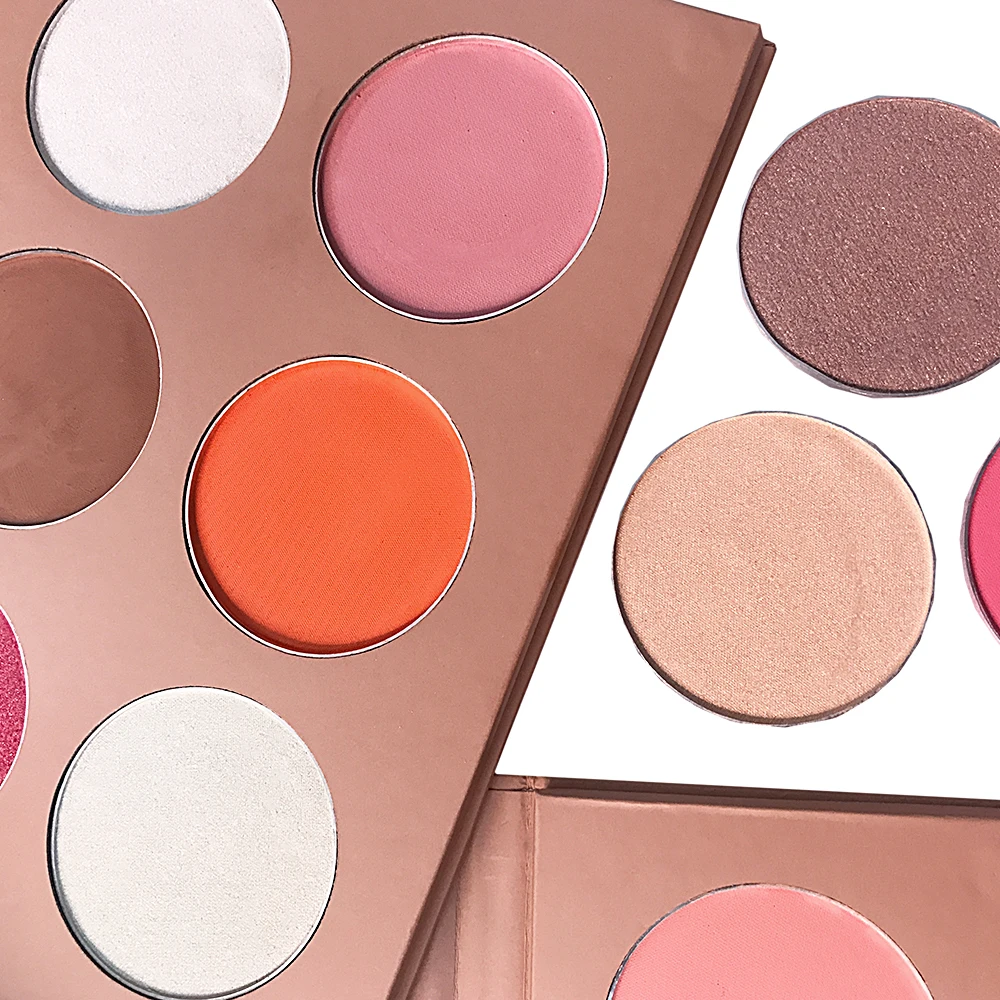 2019 Best Selling Face Makeup Blusher And Highlighter 2 In One White