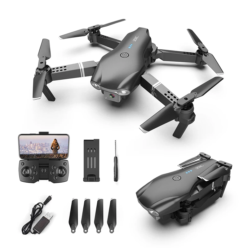 

New Arrivals 2021 Mini Drones 4k Hd Drone With Adjustable Dual Cameras Radio Control Toys S602 Drones, Black ,silver