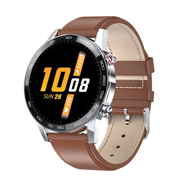 

Health Tracking Blood Pressure ECG smart watch IP68 waterproof round screen sports BT Watch L16